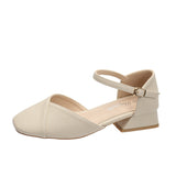 Nude Chunky Heel