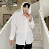 Transparent Shirt for Men Long Sleeve Shirt Casual Sun Protection Clothing