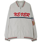 All Star Varsity Jacket Spring and Autumn Vintage Flocking Letter Embroidered Jacket