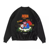 Akira T Shirt Vintage Japanese Anime Motorcycle Sweatshirt Long Sleeve T-shirt