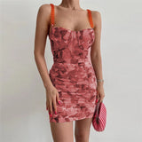 Women Exotic Dresses Sling Backless Slim Fit Sheath Dress