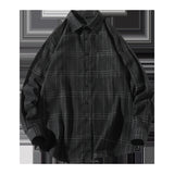 Men's Shirts Loose Plaid Shirt Casual Top