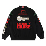 Blackair Jacket Vintage Embroidered Racing Suit Jacket Baseball Uniform