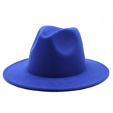 Walter White Fedora Fur Felt Hat Men and Women Autumn Winter Retro Fedora Hat