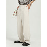 Men Suit Pants Men's Clothing Summer Leisure Straight Trousers