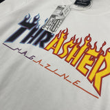 Thrasher T Shirt Flame Classic Limited Purple Fire Couple T-shirt Shirt