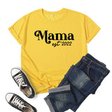Boy Mama T Shirt Mama Est Printed Short Sleeve T-shirt