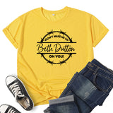 Beth Dutton Outfits Printed T-shirt Loose Casual Fashion