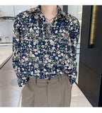 Transparent Shirt for Men Heavy Craft Flower Embroidered Shirt