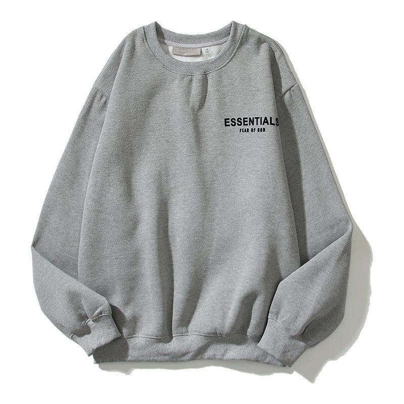 Kanye West Sunday Service Sweatshirt Summer Printing Round Neck Fleece-Lined Sweater