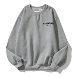 Kanye West Sunday Service Sweatshirt Summer Printing Round Neck Fleece-Lined Sweater