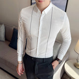 Men Shirts Light Business Men's Long-Sleeve Shirt