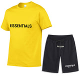 Fear Of God Fog T Shirt Essentials Casual Sports Short Sleeve Shorts Set
