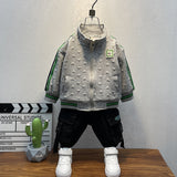 Toddler Boys Jackets Boys' Coat Spring and Autumn Clothing Children's Baseball Uniform