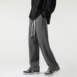 Men Sweatpants Side Pattern Sports Wide Legs Loose Casual