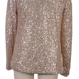 Women Bohemian Shirts Autumn and Winter Women's Long Sleeve Sequin Coat Women