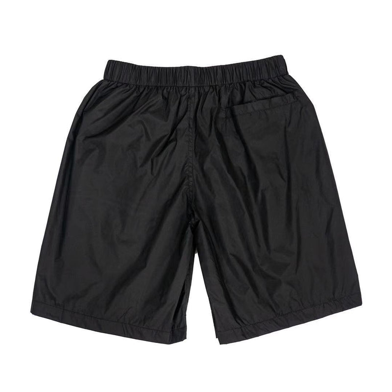 Palm Angels Letter Print Lightweight Fabric Shorts Loose Cropped Pants for Men and Women