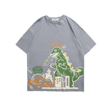 Men T Shirt Summer Casual Tops Men's Retro That's Your round Neck Short Sleeve Leisure Loose Dinosaur Printed T-shirt