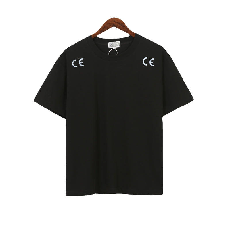 Cavempt Ce Life Cav @ Empt C.E Men's and Women's round Neck Cotton Printed Loose Short Sleeve