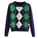 Preppy Aesthetic Outfits Knitwear Women's Autumn and Winter round Neck Long Sleeve Top