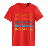 Boy Mama T Shirts Mother's Day Short Sleeve T-shirt