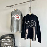 Human Made Hoodie Polar Bear Pattern Hooded Fleece Lined Sweater