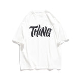 Men's T-shirt Loose Letter Print Short-Sleeve T-shirt Men's Summer Half Sleeve Student Casual T-shirt Men's T