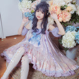 Gothic Lolita Harajuku Style Clothing Lolita Dress Donut JSK Japanese High Waist Small Skirt