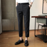 Men Trousers Business Boys Casual Pants