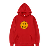 Smiley Face Hoodie Smiley Cartoon Printed Hoodie Men's Coat