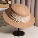 Kentucky Derby Hats Retro Flat Top Hat