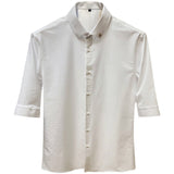 Men Shirts Slim White