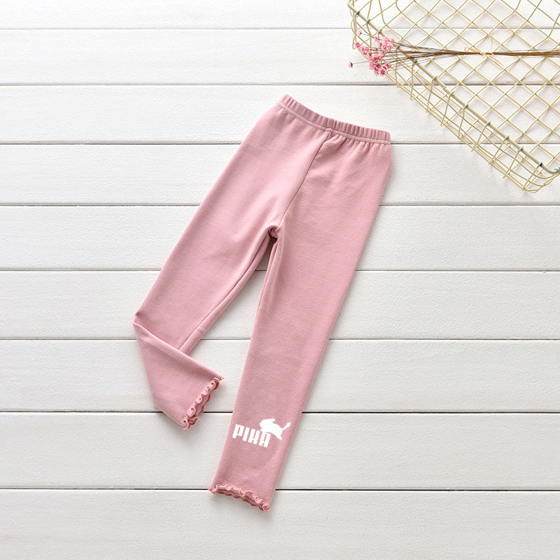 Children Pokemon Pikachu Pants Spring and Autumn Cotton Trousers for Girls