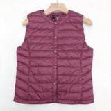 Women Winter Coats Puffer down Vest Autumn and Winter Women's Light Light Vest round Neck None