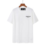 Fog Essentials Tshirts Fog Essentials Double Line Trendy Loose High Street Half Sleeve Men's and Women's Short Sleeve T-shirt Summer