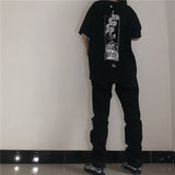 Cavempt Ce Life Cave @ MPT C.E Fashion Brand Geometric Letter Steam Wave Casual Printed Short Sleeves Men's and Women's T-shirt