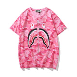 Bape T Shirt Short Sleeve Men and Women Loose-Fitting Casual T-shirt