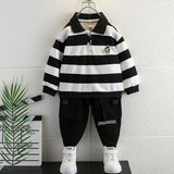 Toddler Boys Sweater Boys Spring Clothing Polo Shirt Suit