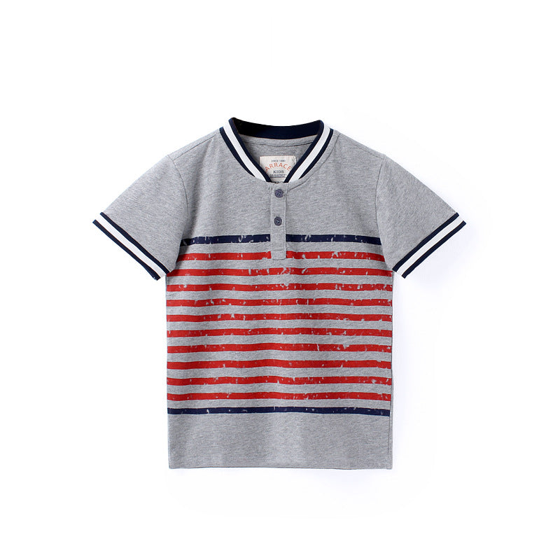Children Boy Polo Shirts Summer Boys' Short-Sleeved T-shirt