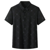 Transparent Shirt for Men plus Size Men's Casual Hollow out Short Sleeve Shirt