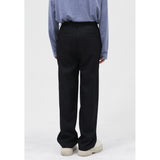 Men Suit Pants Men's Loose Suit Pants Solid Color Suit Pants