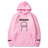 Dreamwastaken Men's Novelty Hoodies Dream Merch Shirt 2D Printed Casual Fashion Loose Hooded Sweater
