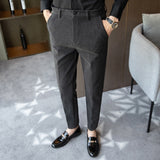 Men Trousers Autumn and Winter Thick Men's Woolen Casual Pants Trousers