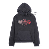 Thrasher Hoodie Sweater Flower Autumn and Winter Men's Clothing Solid Color Hoodie