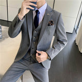 Seersucker Suit Set Three-Piece Set