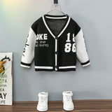 Toddler Boys Sweater Boys' Cardigan Knitted Sweater Spring Clothes for Children