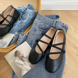 Nude Block Heel Sandals Ballet Shoes
