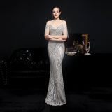 Sequin Evening Dress Sequined Fishtail Formal Dress