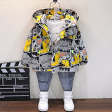 Toddler Boys Jackets Boys' Dinosaur Coat Cartoon Hooded