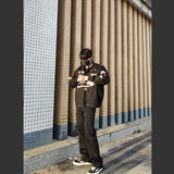 Blackair Jacket Motorcycle Jacket Embroidered Baseball Uniform